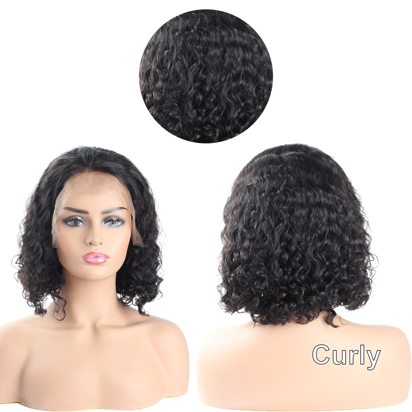 Bob remy human hair transparent 13x4 lace front wig