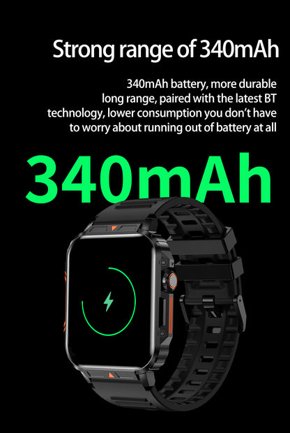 SENBONO L81 Outdoor Sports Square Smartwatch Answer Call Big Battery Fitness Tracker Waterproof Smartwatch Men for IOS Android