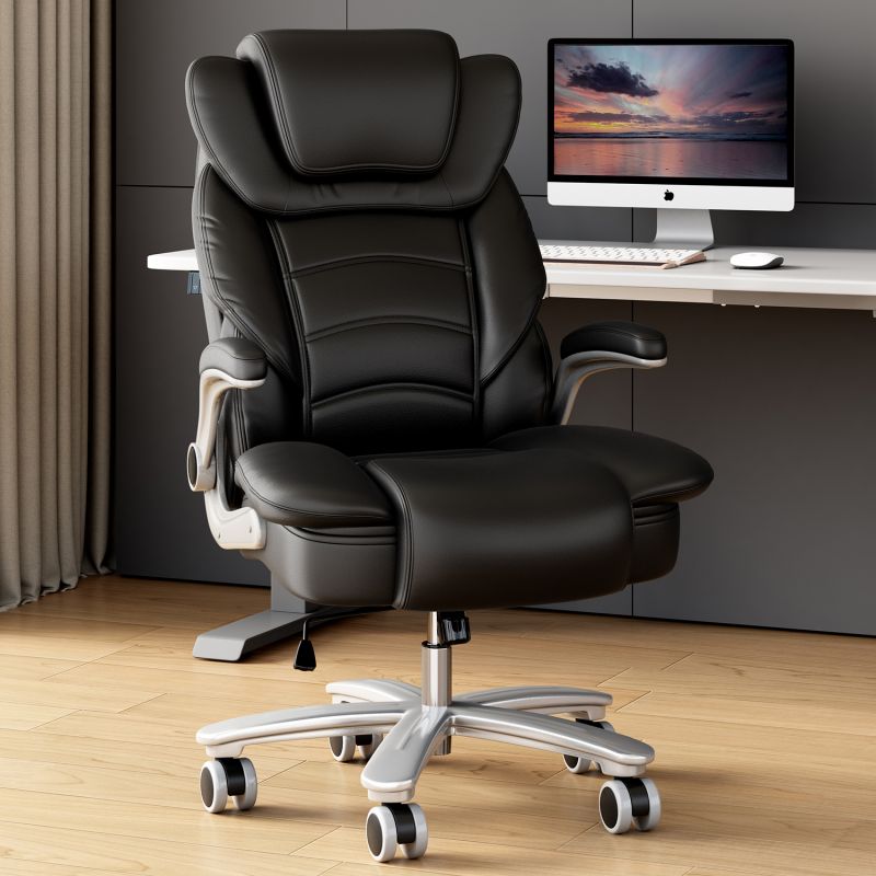 China Manufacture Swivel Executive Office Chair Modern Design Ergonomic Mesh Chair with Adjustable Headrest Iron Metal Material