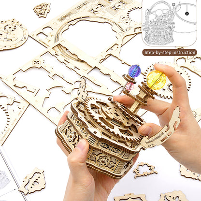 Robotime Rokr US Warehouse DIY Handmade Assembled Toys AMK51 Starry Night Model Kit 3D Wooden Puzzles for Drop Shipping