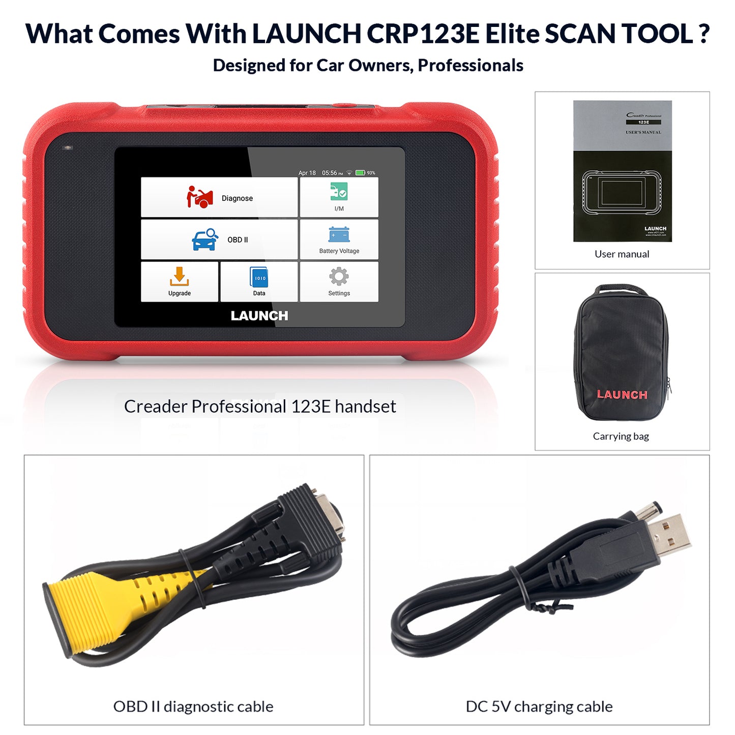 2025 X431 CRP123E V2.0  Car Diagnostic Scanner Obd2 Scanner  Code Reader Obd2 Auto Diagnostic Tool Scanner