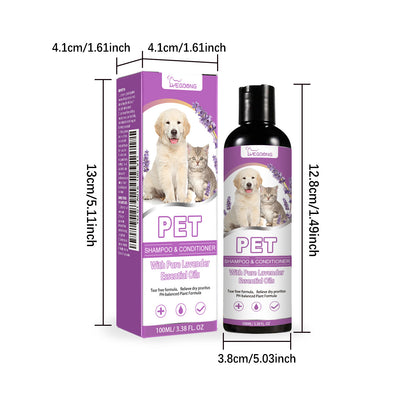 Yegbong Pet Shampoo Pet Bathing Solution for Itchy Skin Relief, Smooth and Tangle-Free Hair Shampoo