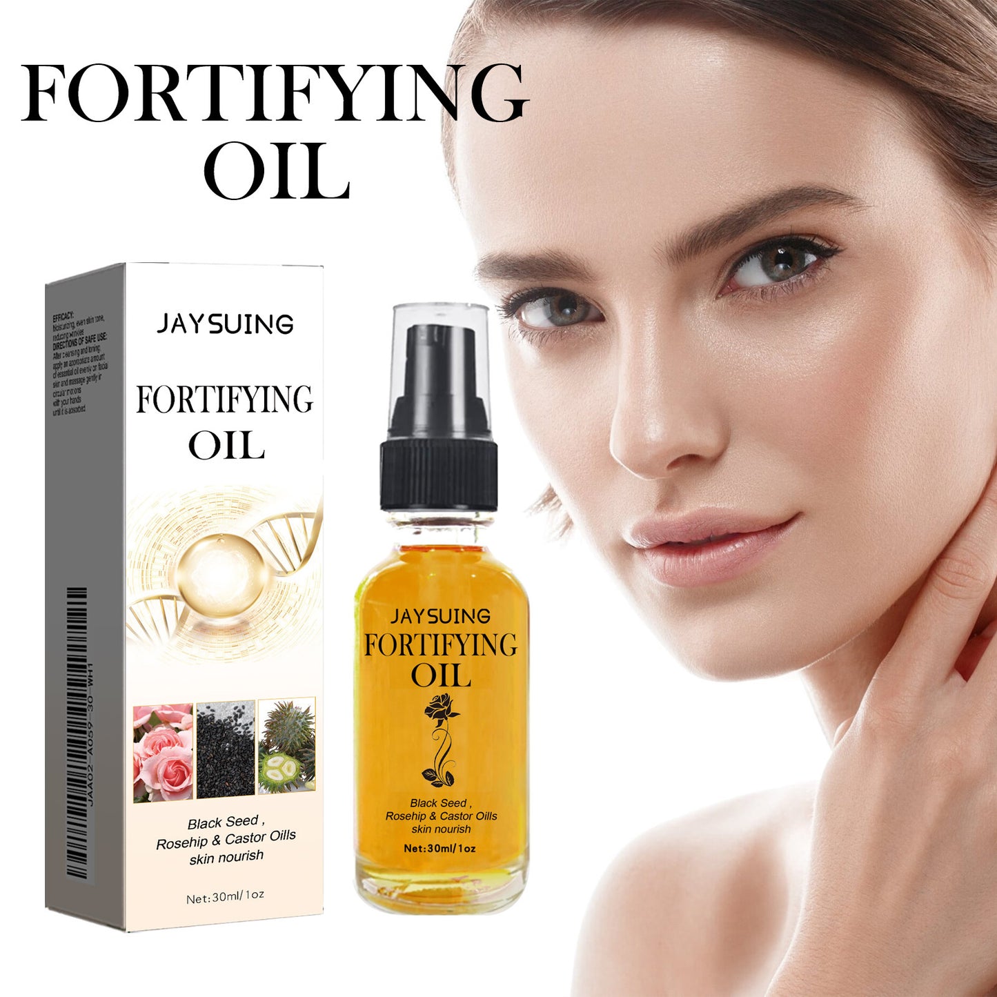 Jaysuing Facial Moisturizing Oil Facial Hydrating Firming and Wrinkle Reducing Essential Oil