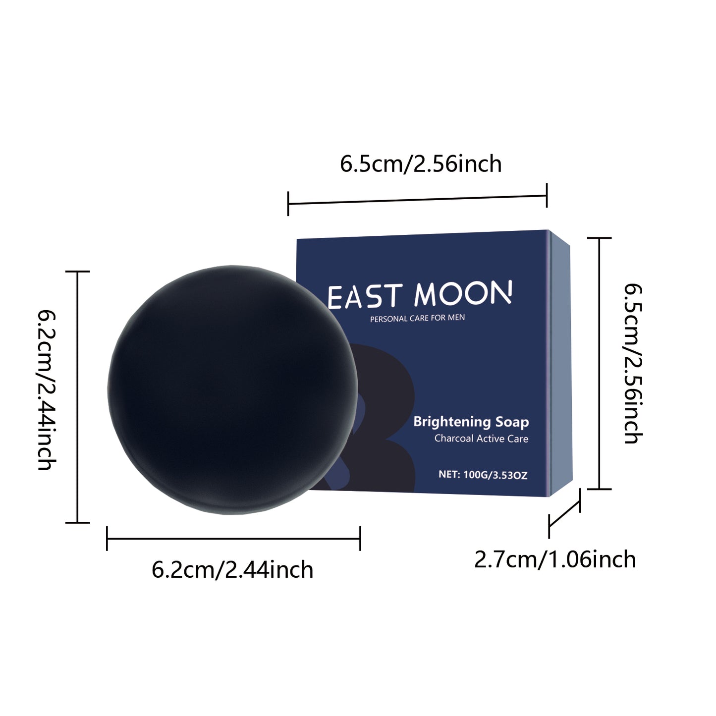 East Moon Men Skin Cleansing Soap Gentle Care Fade Acne Nourish Skin Body Cleansing Soap