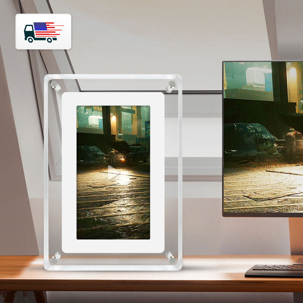 Wholesale OEM 5 Inch 4GB IPS Screen Video Acrylic Portaretratos Digitales Digital Photo Picture Wifi Frame Signage Racks