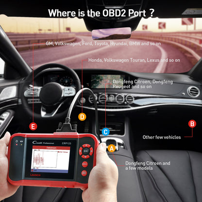 2025  X431 CRP123  V2.0 OBD2 EOBD Obd Diagnostic Scanner Auto DiagnosticBTool ObdII Crp123 Code Reader