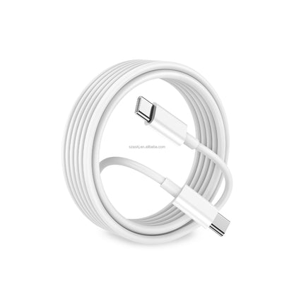 6ft 3Pack 60W USB C to USB C Charging Cable Type-C 3A Fast Charging Smart Cable for Android IOS Earphones Cameras