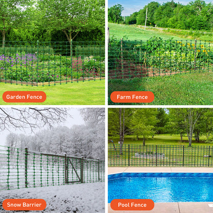 Factory Supply Customized 4X100' FT Plastic Garden Fence for Garden Farm Plants Protect From Animals