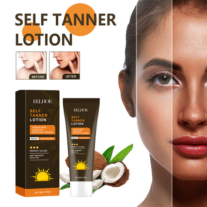 EELHOE Hydrating Darkening Cream Outdoor Sunlight Quick Tanning Wheat Color Healthy Skin Moist Summer Beach