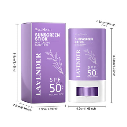 West&Month UV Protective Cream Lavender Outdoor Isolation Sunburn Refreshing Non-Sticky Skin Protective Cream