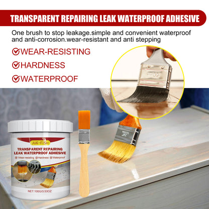 Jue-Fish Transparent Leak-Repairing Waterproof Adhesive Brick-Free Bathroom Kitchen Floor Tile Paint Waterproof Agent