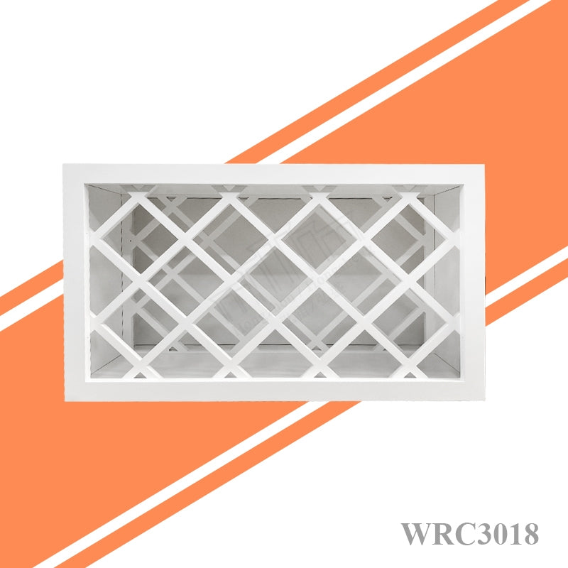 Apartment Kitchen Remodeling American 30"W X 18"H X 12"D White Wood Wine Rack Free Shipping WRC3018 Kitchen Wall Cabinets