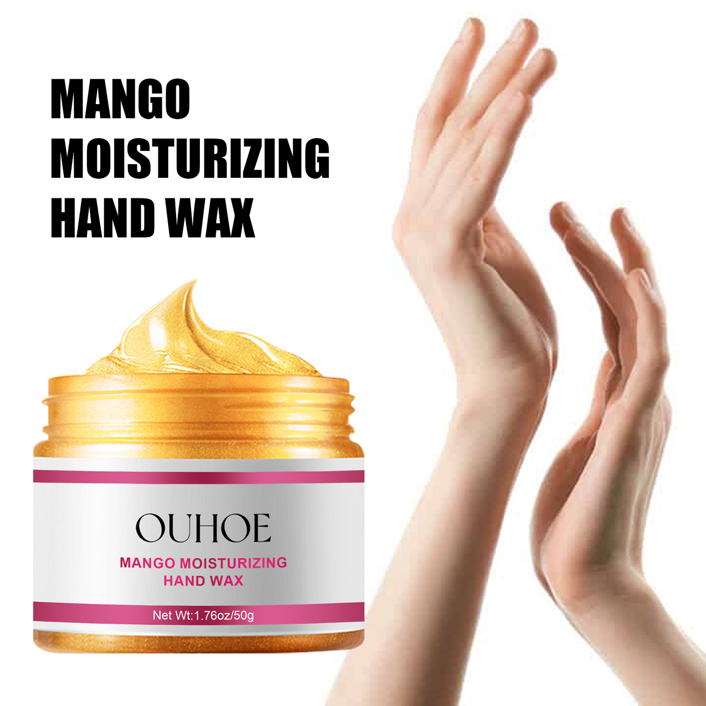 OUHOE Exfoliating Hand Mask Moisturizing and Softening Skin, Relieves Dry and Rough Hands, Prevents Cracking