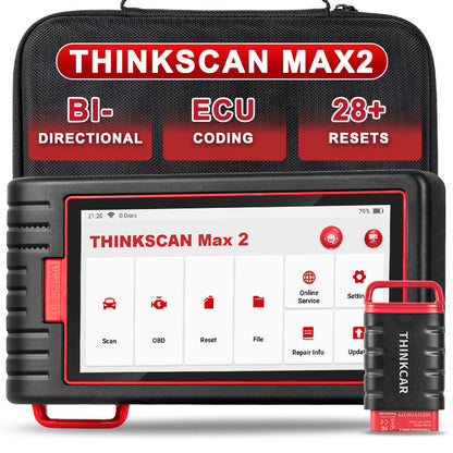 ThinkScan Max2 Bi-directional Control OBD2 Scanner Diagnostic Tools With 28 Resets Free Update