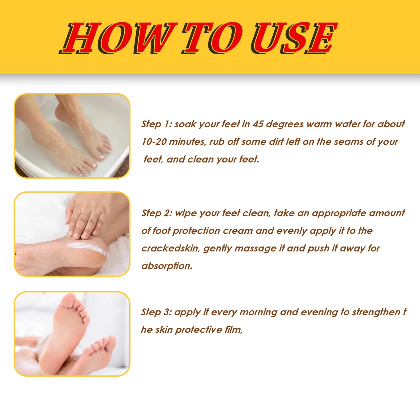 Jaysuing Foot Repair Cream Moisturizing Skin Anti Skin Cracked Dry Itchy Foot Care Repair Cream