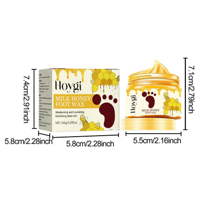 Hoygi Honey Milk Peel Off Hand and Foot Mask Hand and Foot Cuticle Exfoliating Moisturizing Repair Smooth Hand and Foot Mask