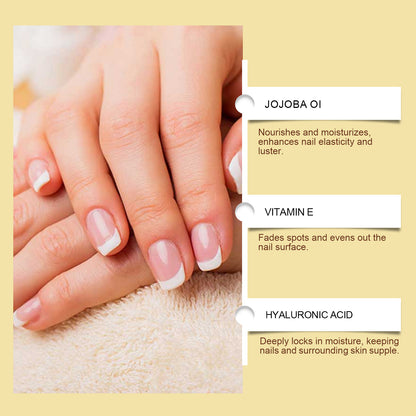 EELHOE Jojoba Nail Oil Nail Care Anti-Hangnail Cuticle Oil Nail Art Softening Nutrient Base Oil