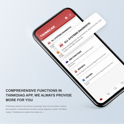 Thinkdiag 2 OBD2 Scanner Support CAN FD Protocols Fit for Car Brands Free Full Softwares 16 Reset Functions ECU Code