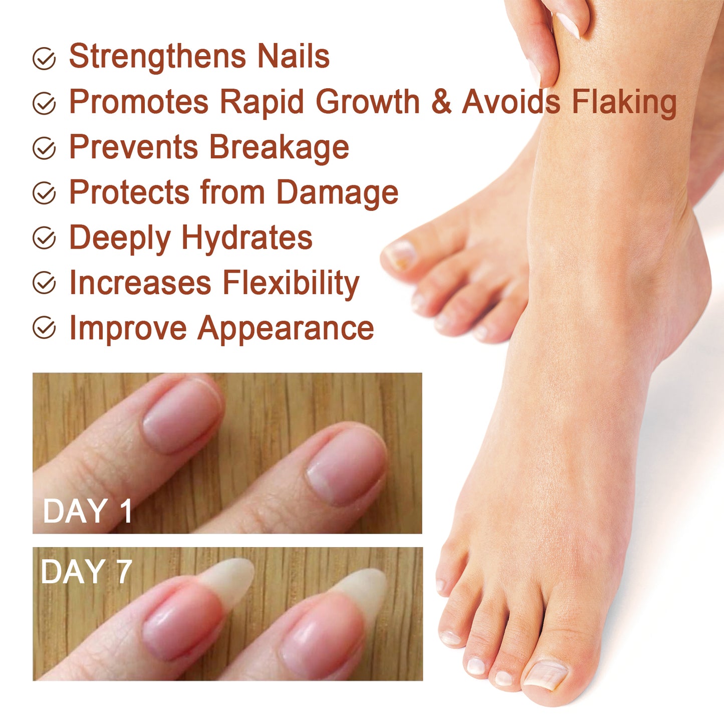 Jaysuing 7Sky Nail Care Essence Gray Nail Hand and Foot Nail Nutritional Cleansing Care Essence