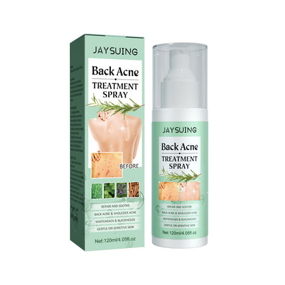 Jaysuing Back Care Spray Relieve Back Skin Moisturize Hydrate Body Clean Smooth Skin