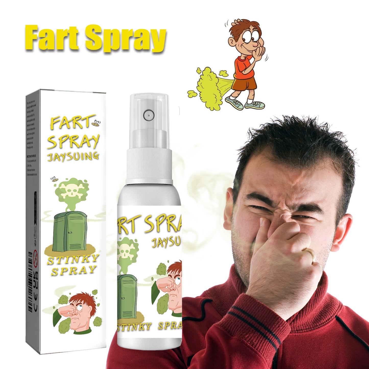 Jaysuing April Fool's Day Prank Stink Spray Prank Toy Prank Cup Toy Prank Smell Concentrated Liquid