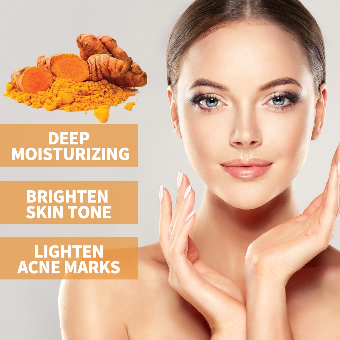 West&Month Turmeric Facial Serum Hydrating Blemish and Acne Scar Brightening Skin Essence