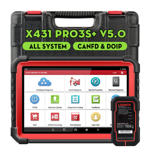 Original X431 OBD2 Scanner Pro3S+ V5.0 Full Function Diagnostic Tools for All 12V Gasoline Cars With 2 Year Free Software