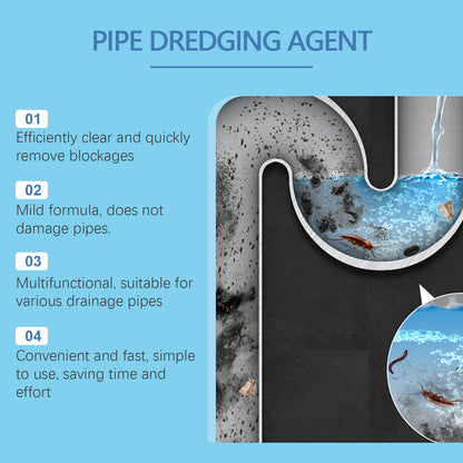 JUE FISH Pipe dredge agent Sink Drain Pipe Kitchen Toilet Pipe Quick Unclogging Cleaning Decontamination