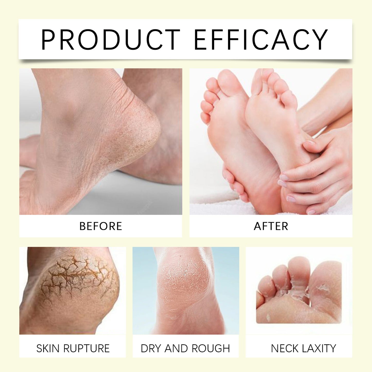 Viareline Foot Care Wax Exfoliating Anti-Dryness Moisturizing Hydrating Smooth Foot Skin Care Wax