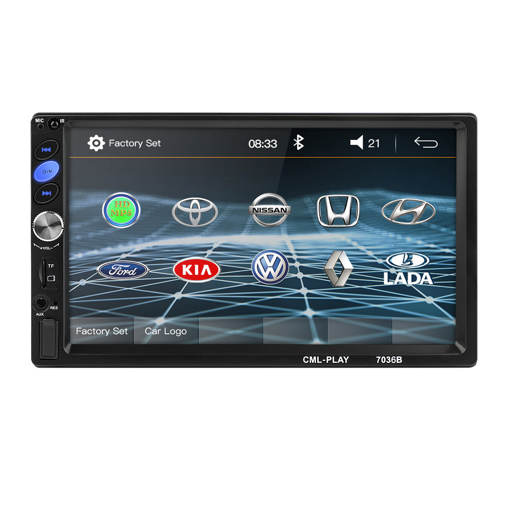 MP5 Player Hands-free 7-inch 2 Din Multimedia FM Mirror Link Touch Screen 7010B USB FM Rear View Indash Car Radio