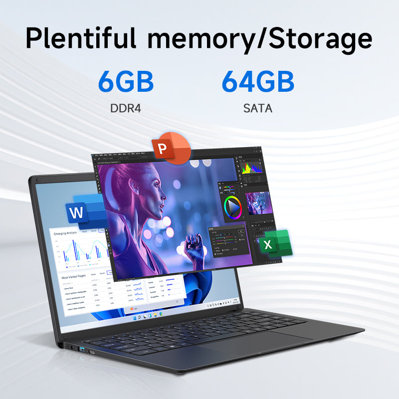 US Warehouse 14" 64GB+128GB 256GB Intel N3350 4500mAH Wholesale Laptop Computer Ordinateur Portable Business Laptop