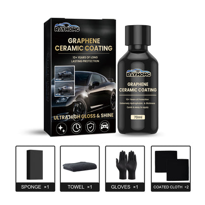 Rayhong Graphene Ceramic Coating for Cars Super Flowing Water Plating Crystal Coating Waterproof Seal Glaze Maintenance Car Paint