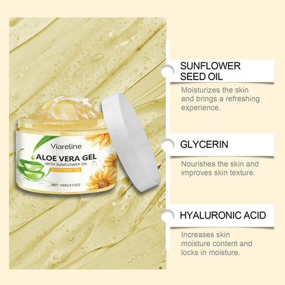 Viareline Sunflower Moisturizing Gel Moisturizing Facial Essence Repair Gentle Soothing After-Sun Care