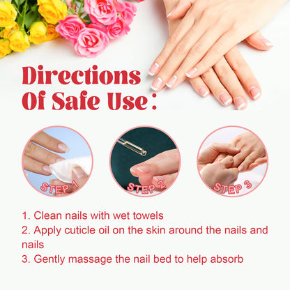 EELHOE Peach Nail Care Oil Nail Repair Solution for Hands, Feet, Ingrown Nails, and Nail Fungus with Brightening and Thickening Effects