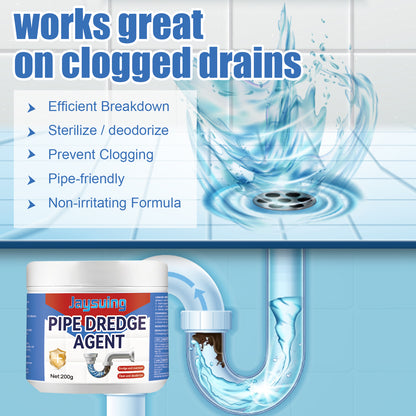 jaysuing Pipe dredge agent Kitchen Bathroom Drainage Pipe Blockage Cleaning Stains Deodorant Dredge Agent