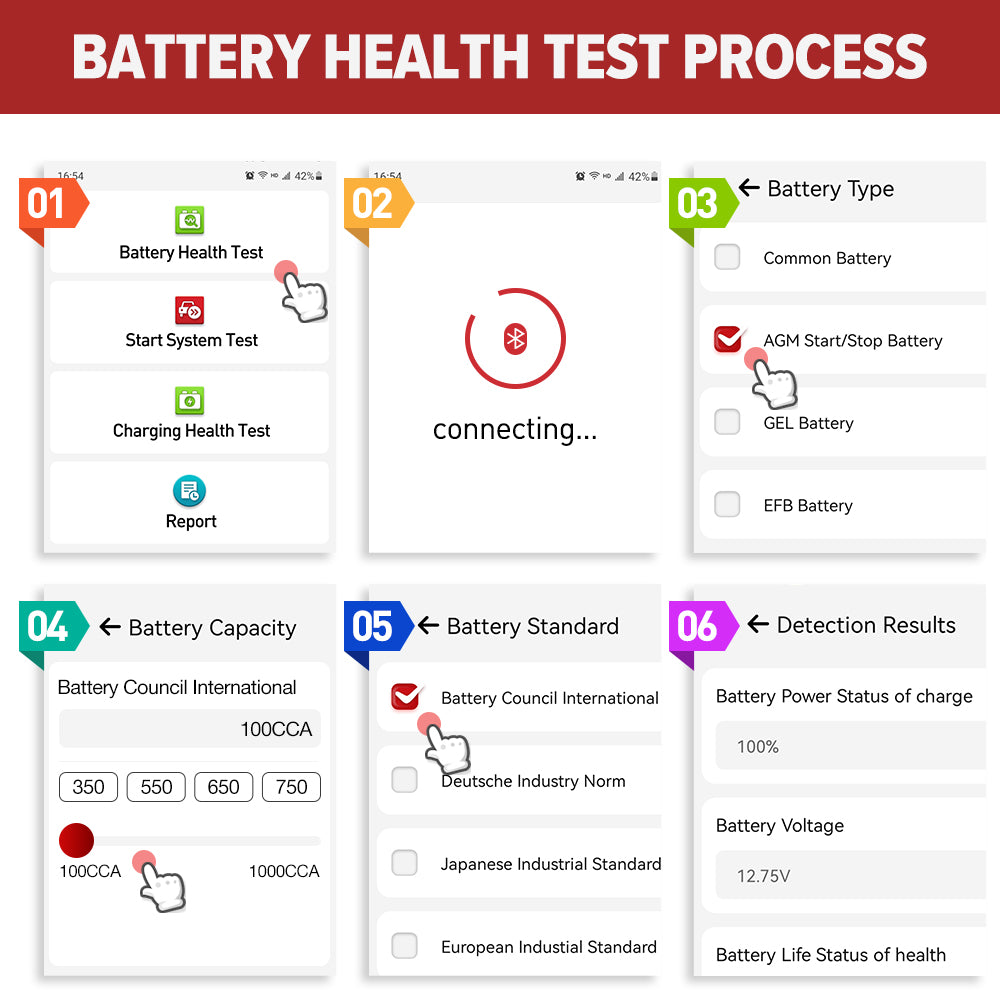 X431 BST360 Car Battery Tester Cranking Test Load Test 12V Battery Analyzer 2000CCA Cricuit Automotive Battery Tester