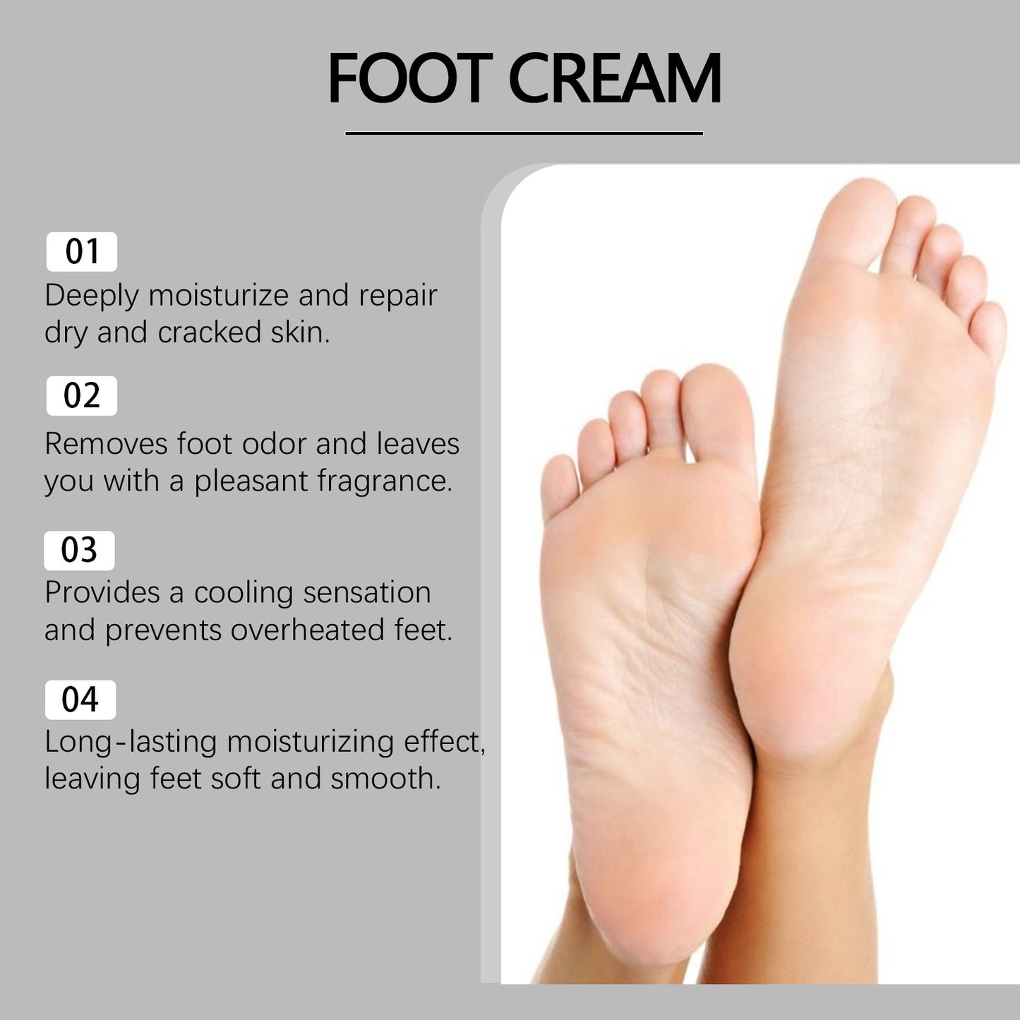 OceAura Protective Foot Cream Soothing Dry Foot Skin Hydrating, Nourishing and Moisturizing Daily Care Foot Cream