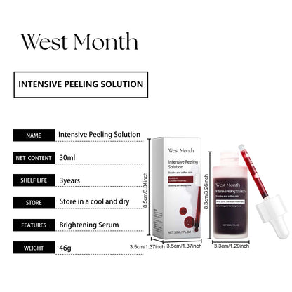 West&Month Exfoliating and Brightening Dullness Serum Moisturizing Cleansing Hydrating Wrinkle Brightening Facial Care