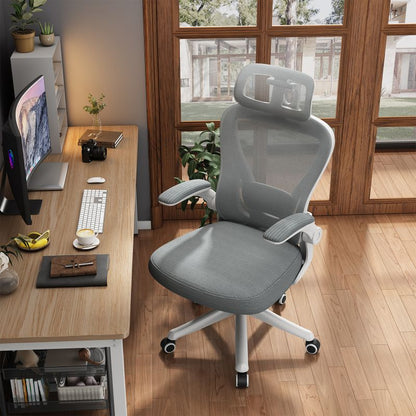 Factory Direct Modern Ergonomic Mesh Task Chair Adjustable Headrest Chinese Style Swivel Office Chair Metal Plastic Material