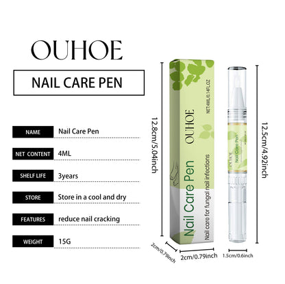 OUHOE Nail Care Pen Moisturizing Repair Nails Strong Nails Moisturizing Gray Nails Gentle Cleaning Nail Care