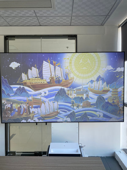 Hot Sale 100inch  Projection Screen Pet Crystal UST 16:9 100 Inches Alr Ambient Projection BSP Screen