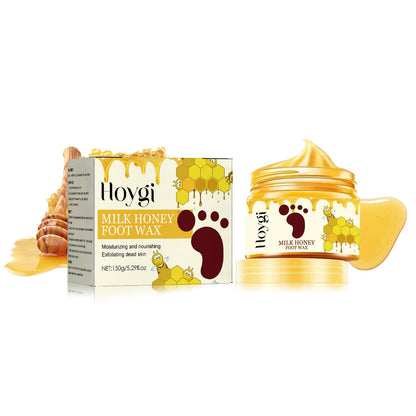 Hoygi Honey Milk Peel Off Hand and Foot Mask Hand and Foot Cuticle Exfoliating Moisturizing Repair Smooth Hand and Foot Mask