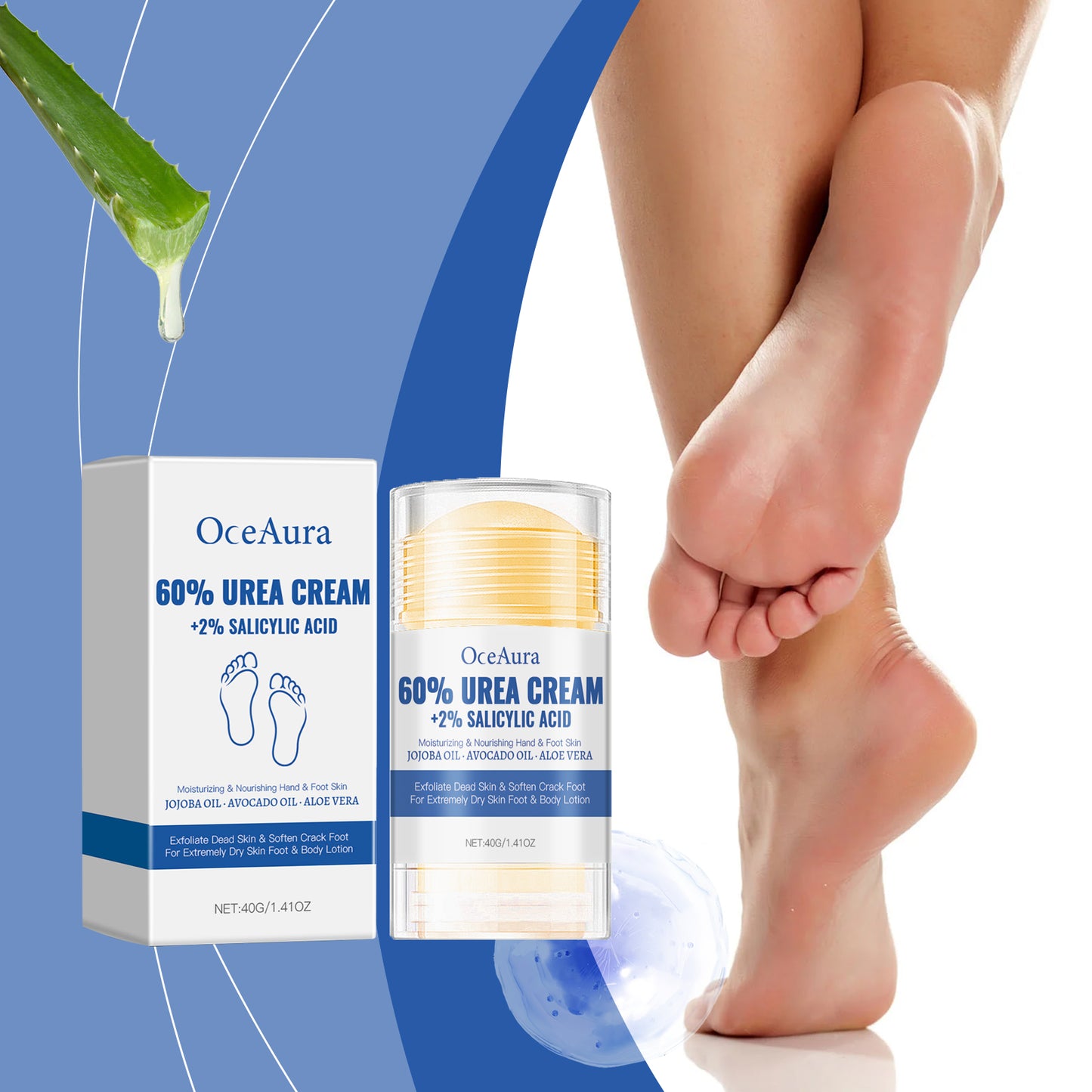 OceAura Moisturizing Anti-Cracking Foot Cream Moisturizing Foot Skin Care Heel Body Skin Care