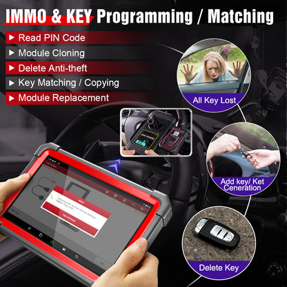 LAUNCH X431 IMMO Elite OBD2 Scanner Automotive Scanner IMMO Programming Diagnostic Tool All-in-One Anti-theft Matching Tool