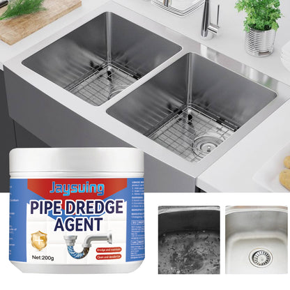 jaysuing Pipe dredge agent Kitchen Bathroom Drainage Pipe Blockage Cleaning Stains Deodorant Dredge Agent