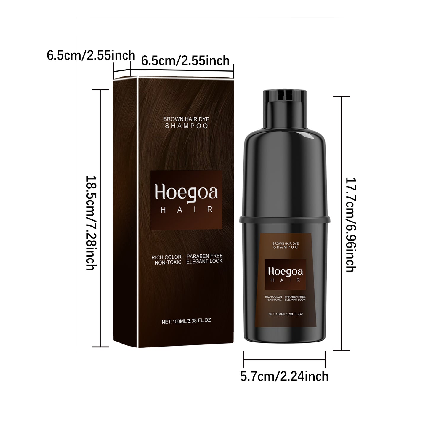 Hoegoa Hair Shampoo Gentle, non-irritating, and does not damage the scalp DIY Long-lasting Easy-to-Color Hair Shampoo