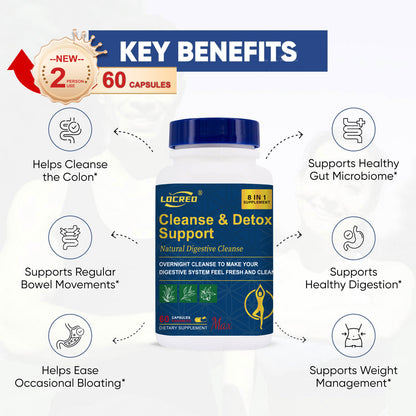 Cleanse & Detox Capsule With Senna Leaf Supports Digestive Health 60 Capsules