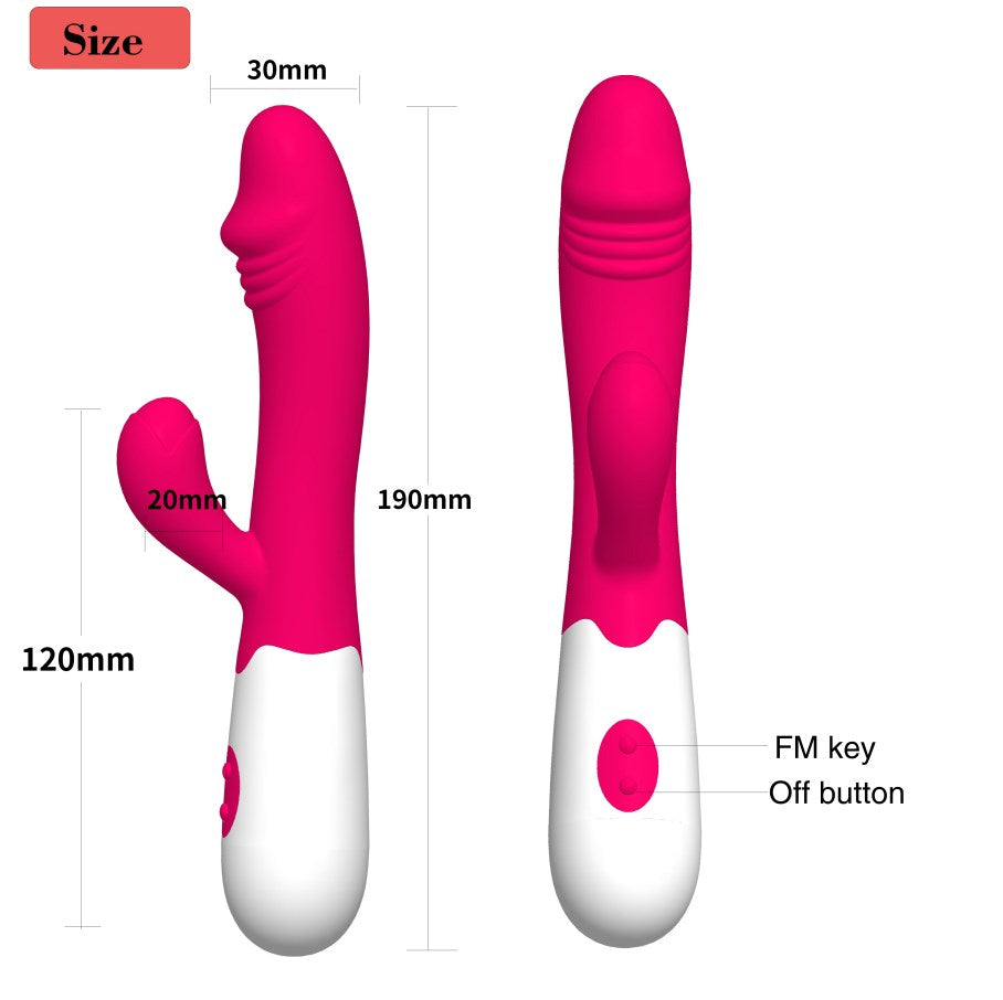 Rabbit Vibrator G Spot Dildo Vibrator for Women Waterproof Vagina Clitoris Stimulator Female Masturbation Adult Couples Sex Toys