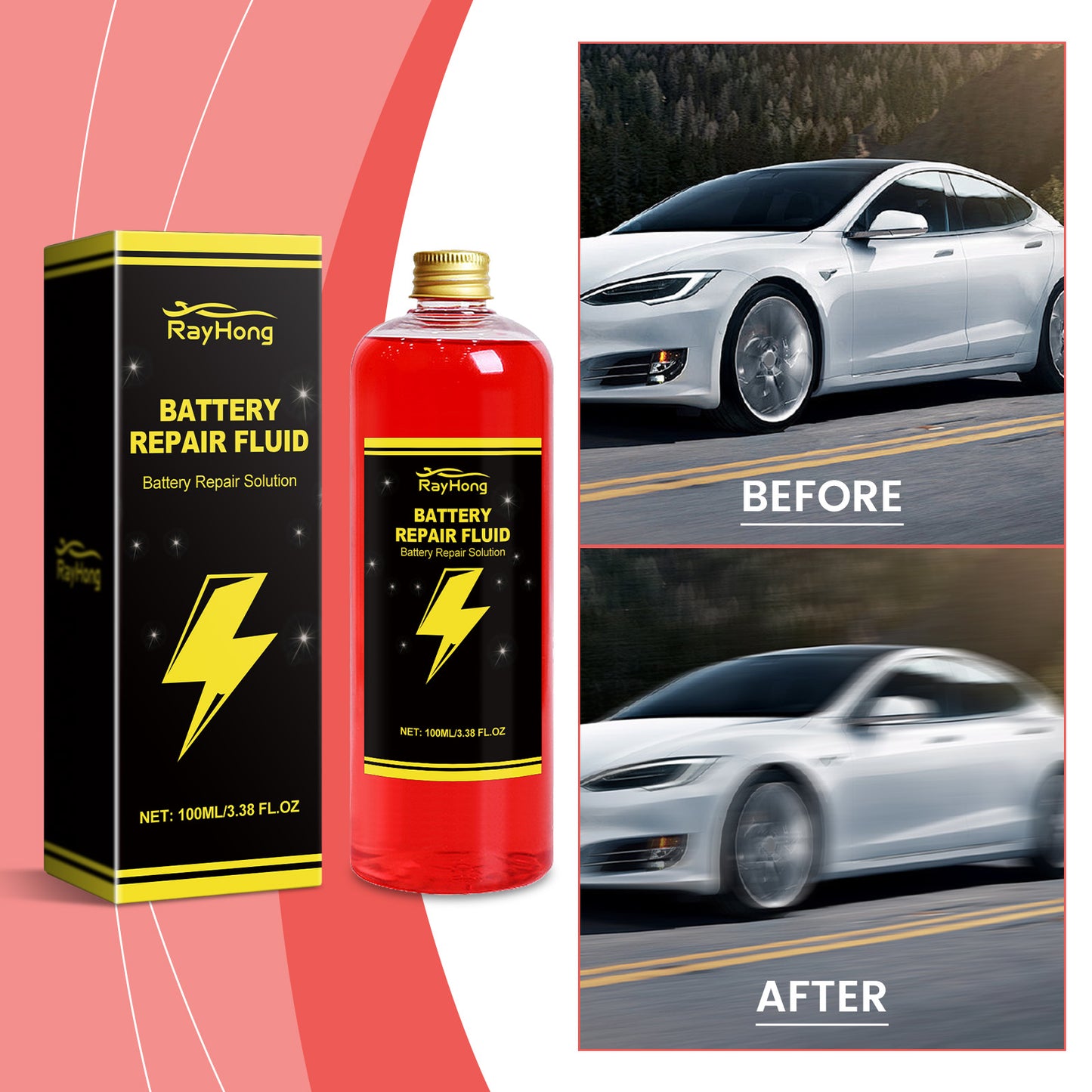 Rayhong Electric vehicle battery repair fluid Cleaning Improve Performance Maintenance Maintenance Battery Repair Essence