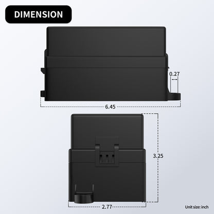 Universal 12 Way  Relay Box Block Panel Box ATC/ATO Fused 4 Pins 12V Relay Box Pre-wired for Automotive Car Marine Boat